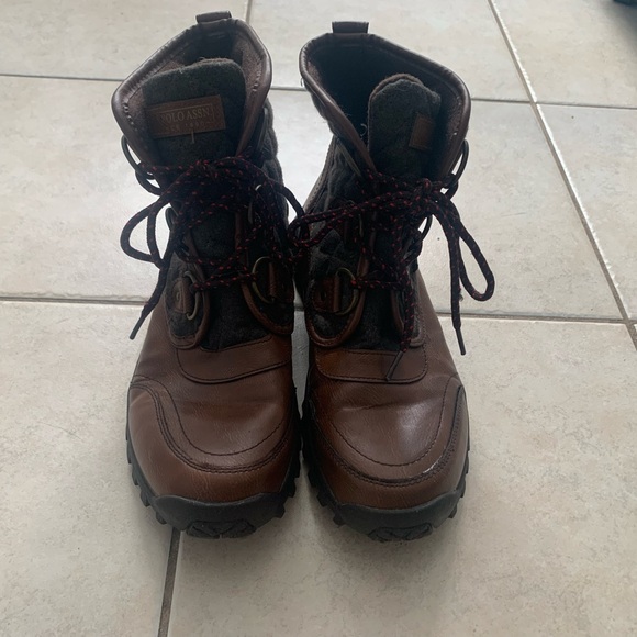 U.S. POLO ASSN. Womens 8.5M Boots Brown Grey Kaylin - Picture 5 of 6